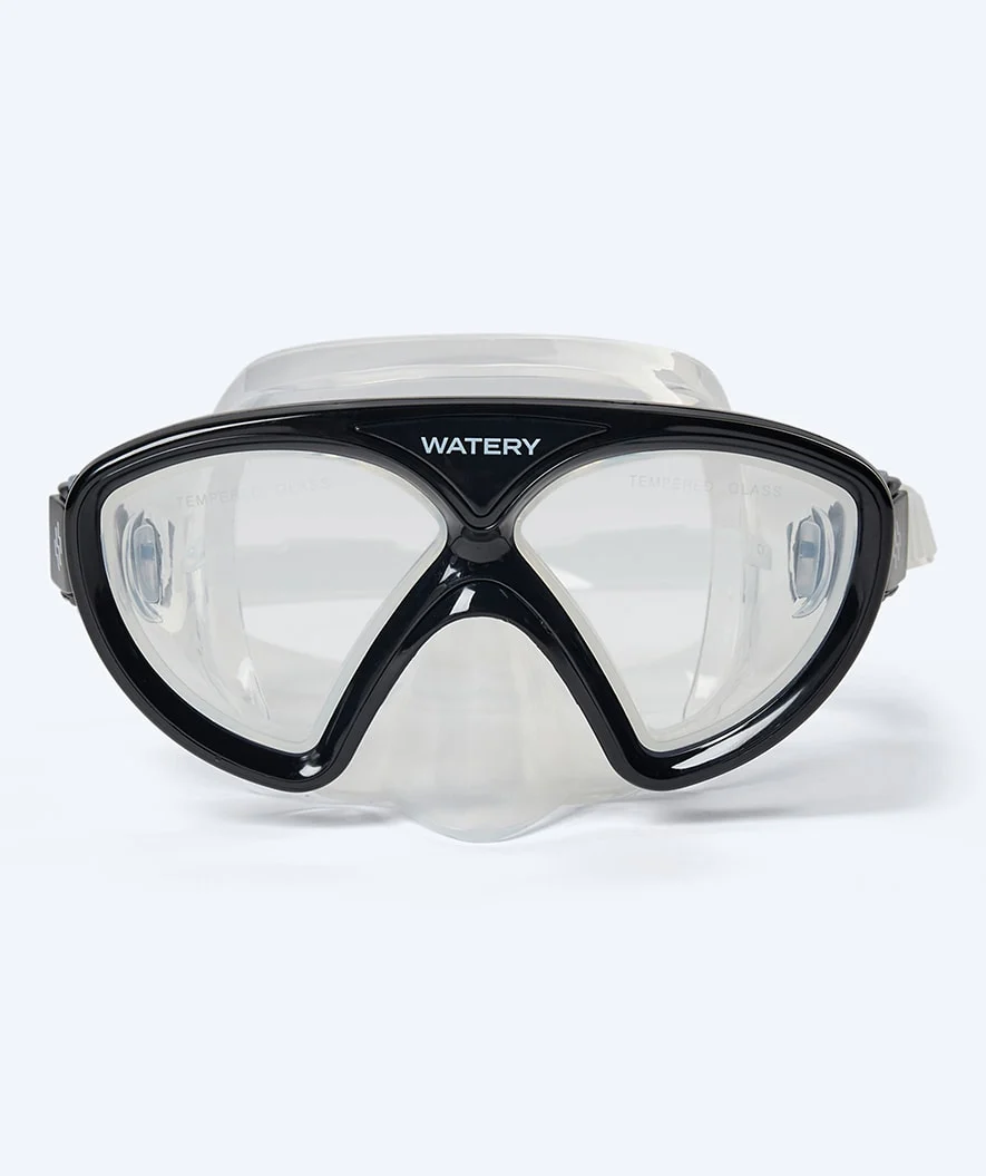 Watery Combo snorkelsæt til junior (8-15) - Ohio - Sort
