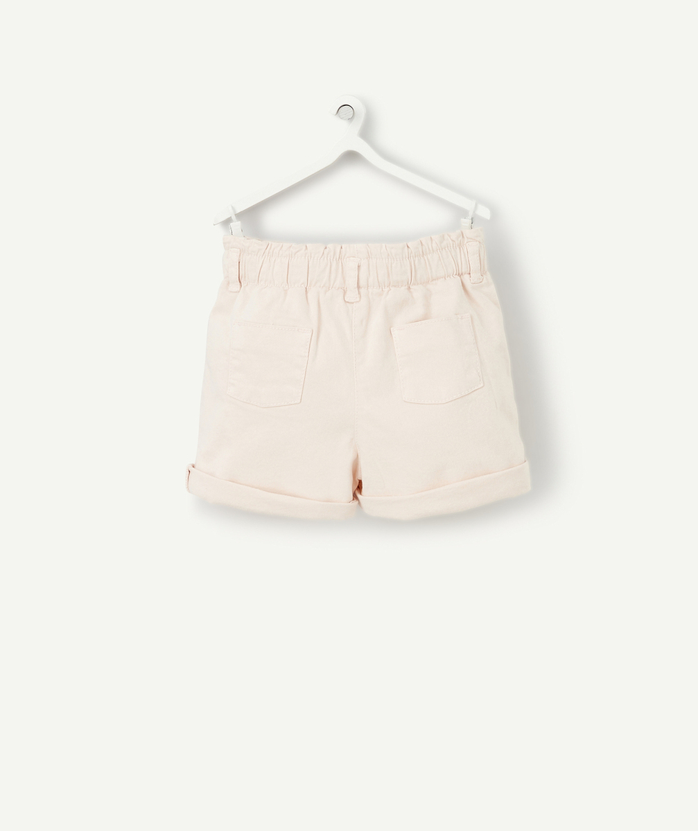 SHORT EN JEAN BÉBÉ FILLE ROSE PÂLE