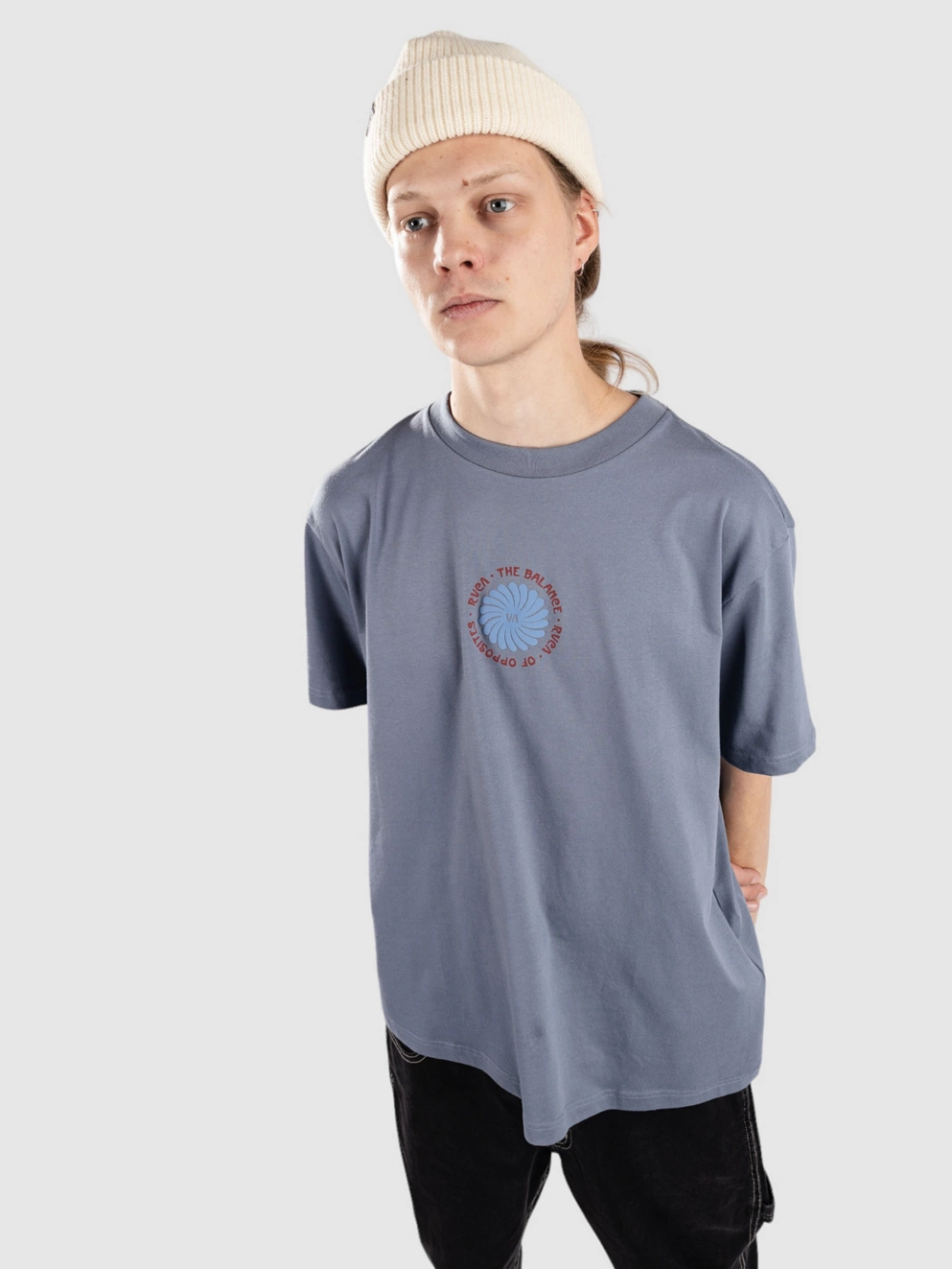 RVCA Spin T-Shirt flint stone