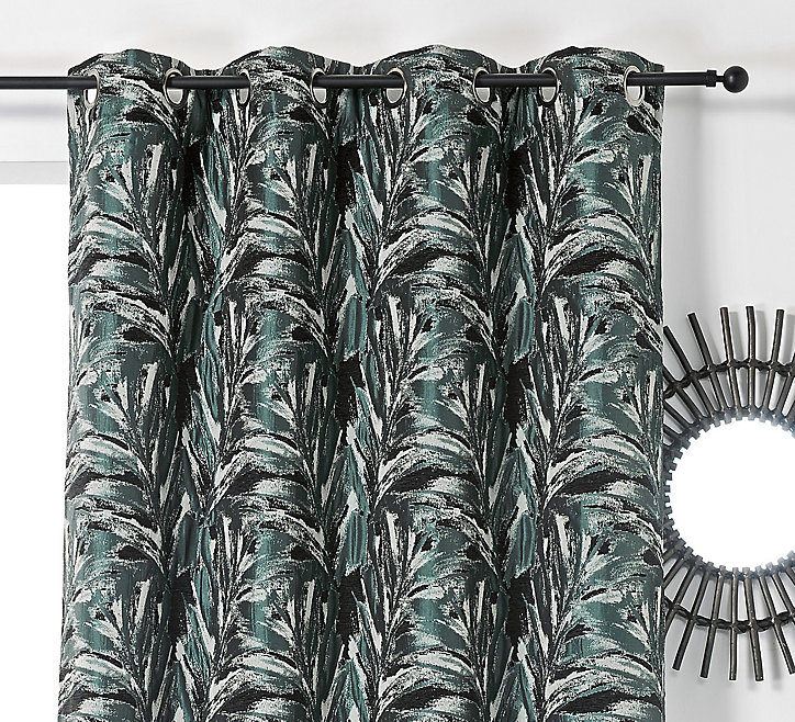 Rideau Brazil L.240 x L.135 cm bleu vert
