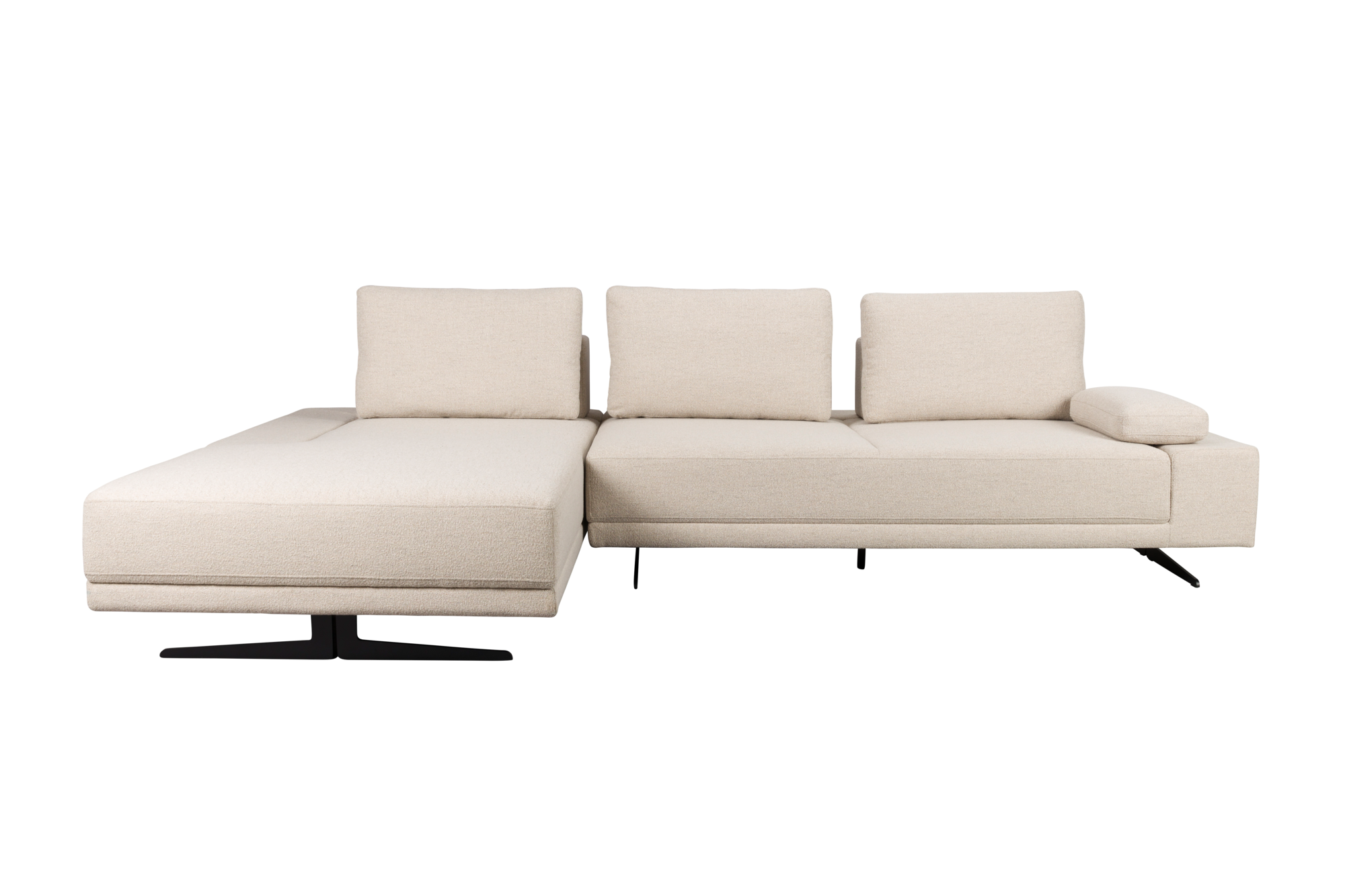 Bank Shelly Off-wit links Chaise Longue