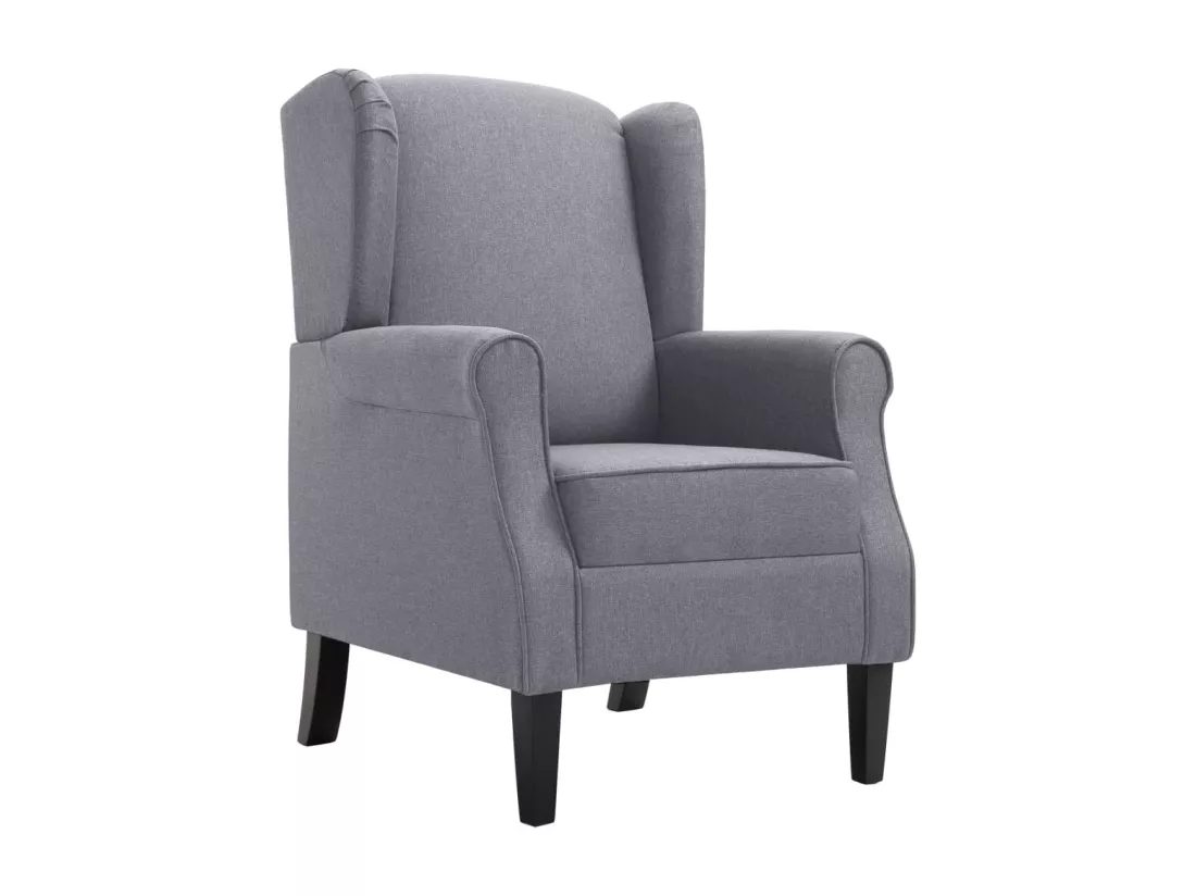 Fauteuil gris foncé tissu