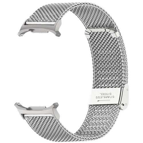 Samsung Galaxy Watch Ultra (47mm) Edelstahl Milanaise Armband mit Klickverschluss (Gelenkumfang: 140-220mm) - Silber