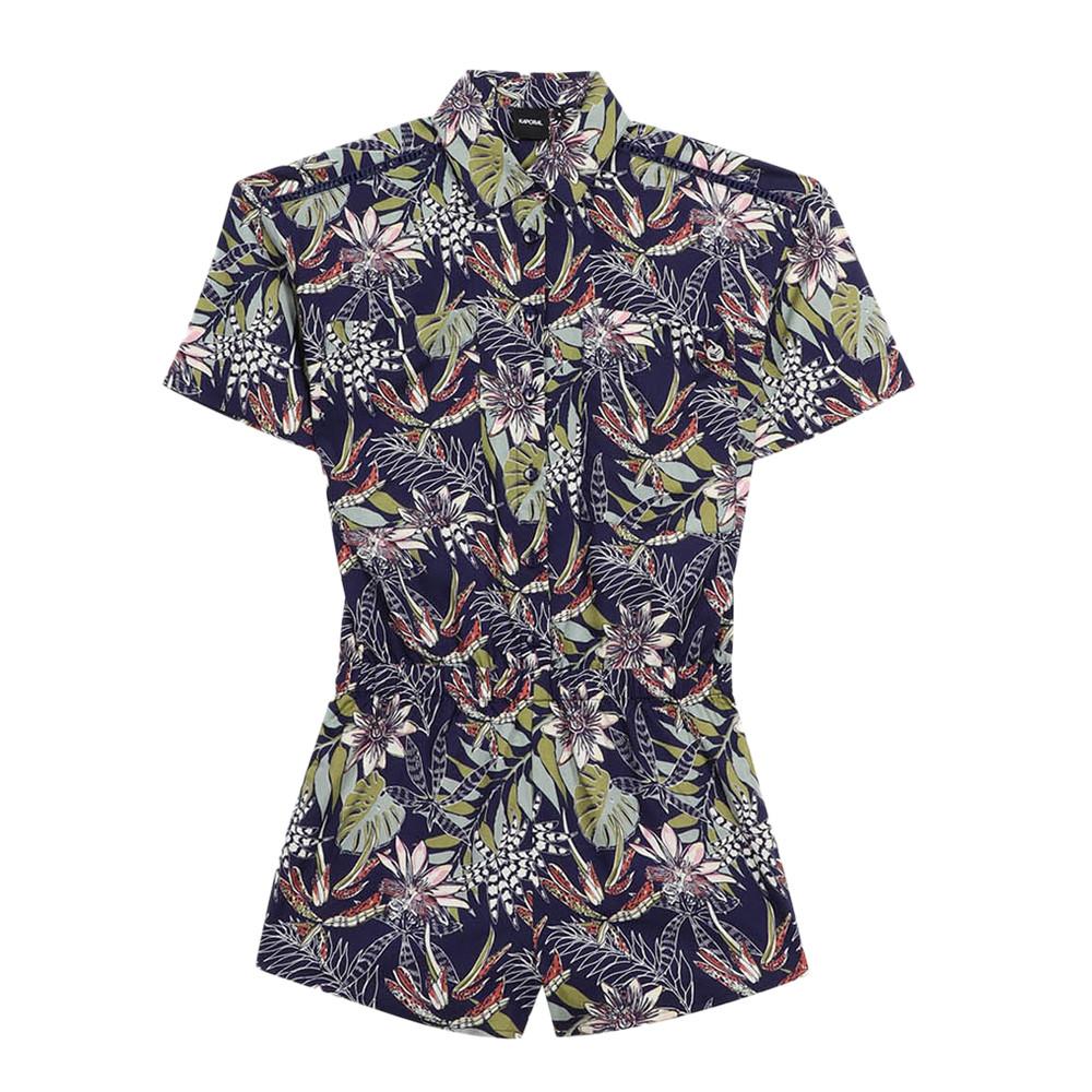 Kaporal Combishort Marine à Motifs Fille Kaporal Frida