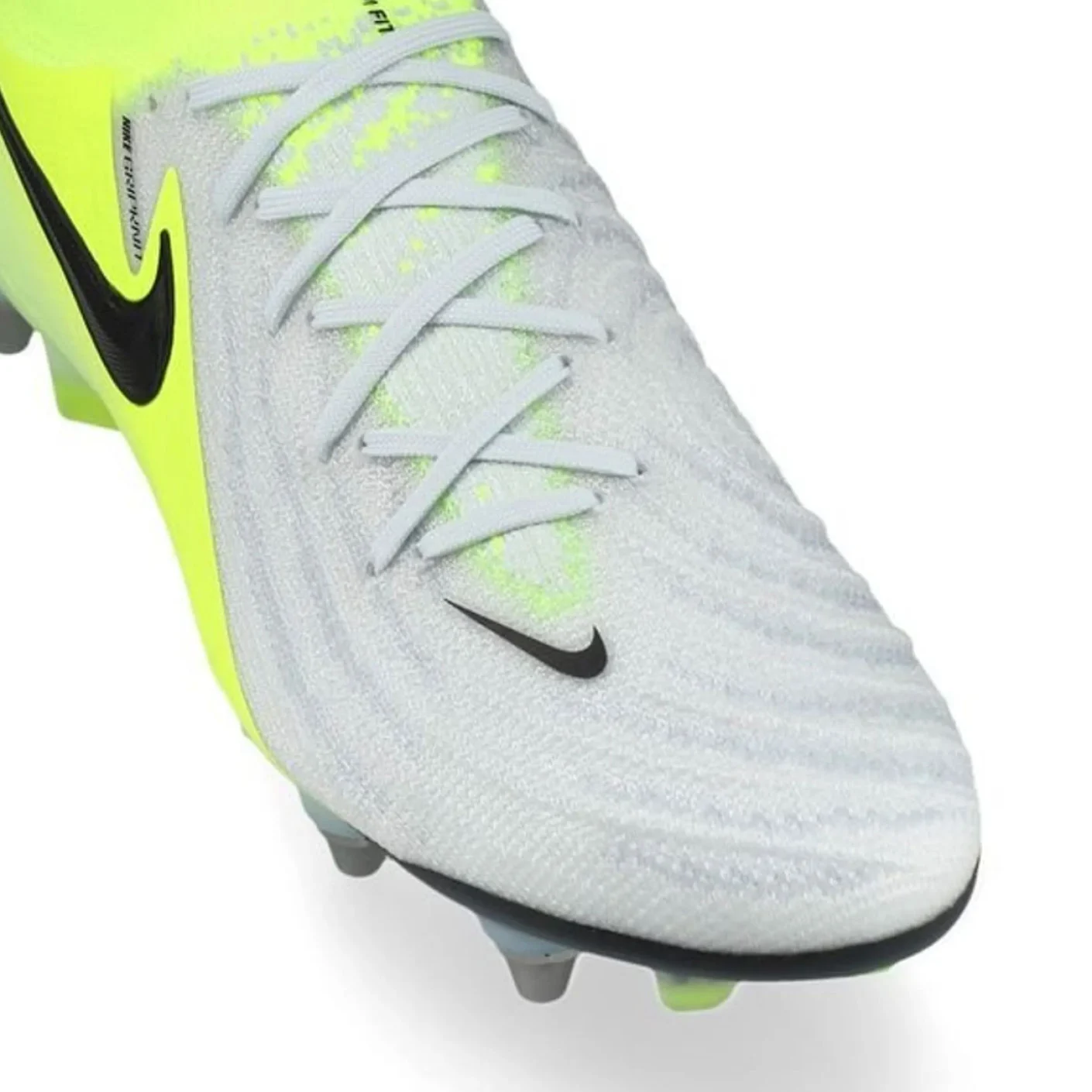 Nike Phantom Luna II Elite IJzeren-Nop Voetbalschoenen (SG) Pro Player Neongeel Zilver Zwart