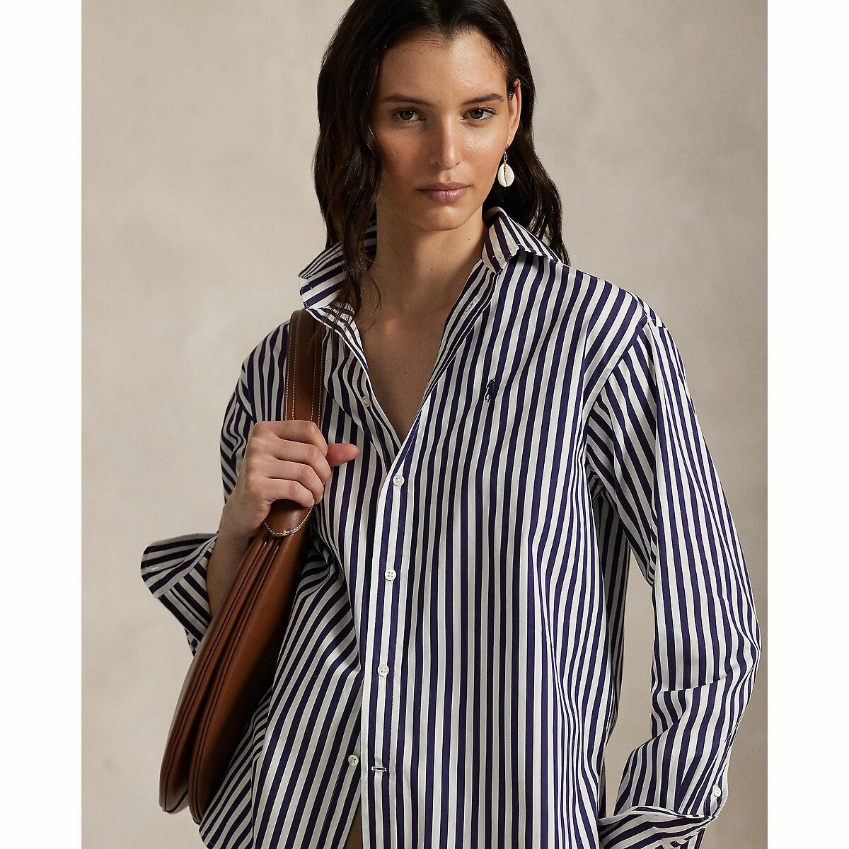 Camisa listrada de manga comprida POLO RALPH LAUREN