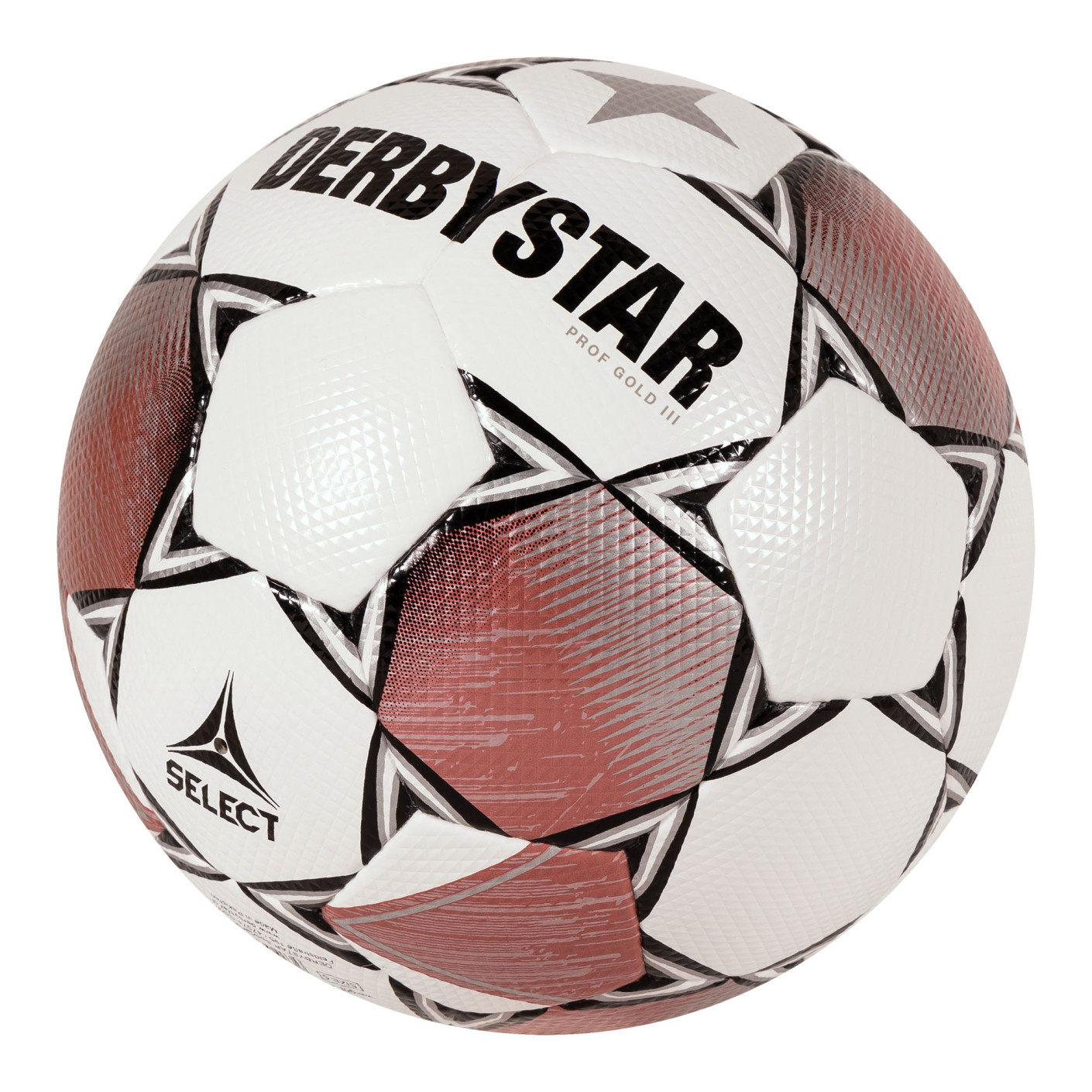 Derbystar Prof Gold III Voetbal Maat 5 Wit Roze Zwart
