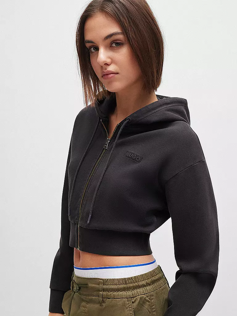 HUGO Sweatjacke DANETI schwarz