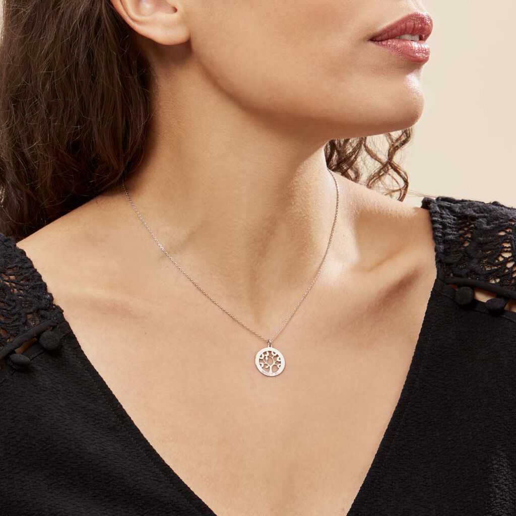 Collier Argent Blanc Vroon