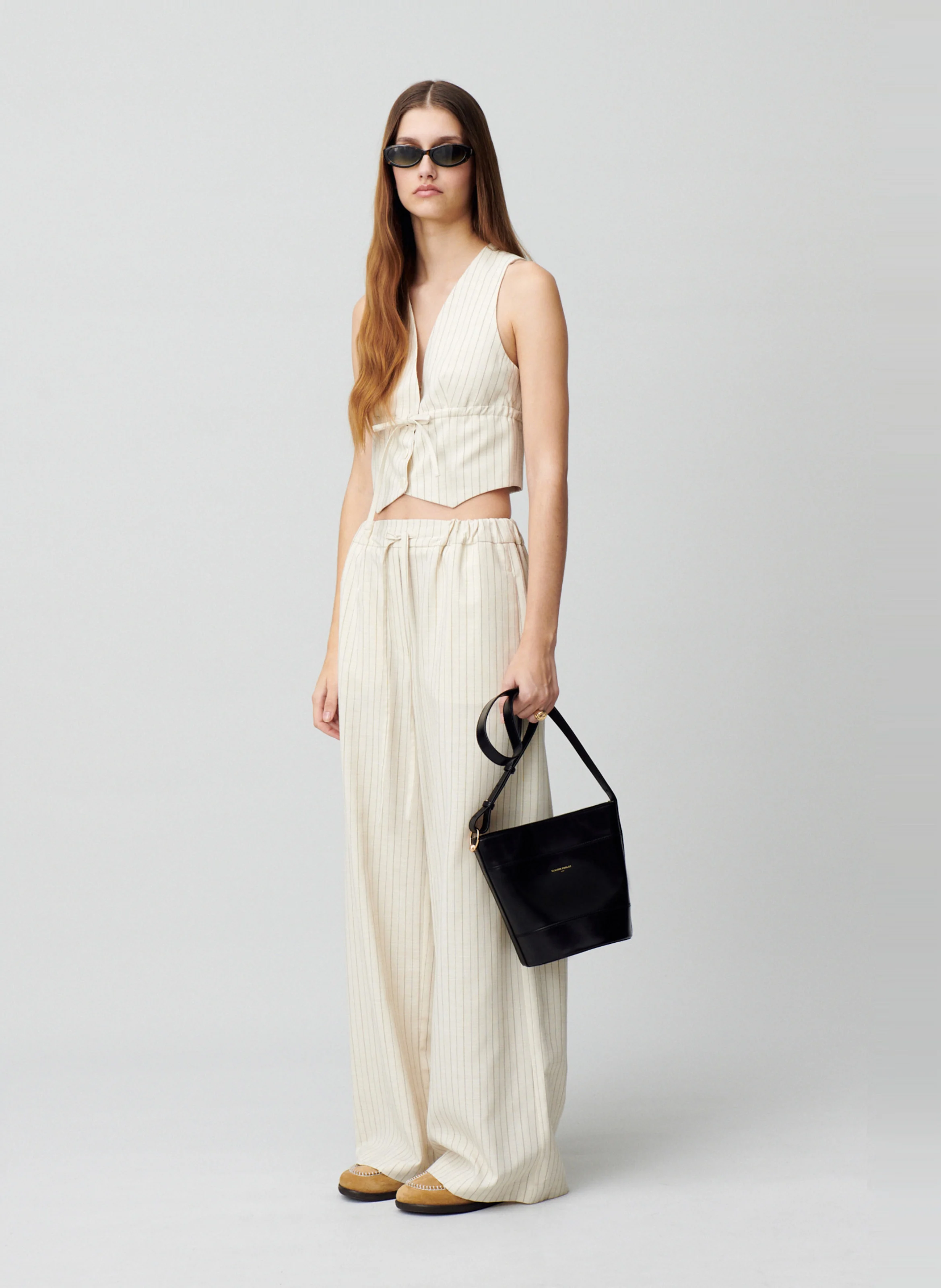 Top veston boutonné | Blanc