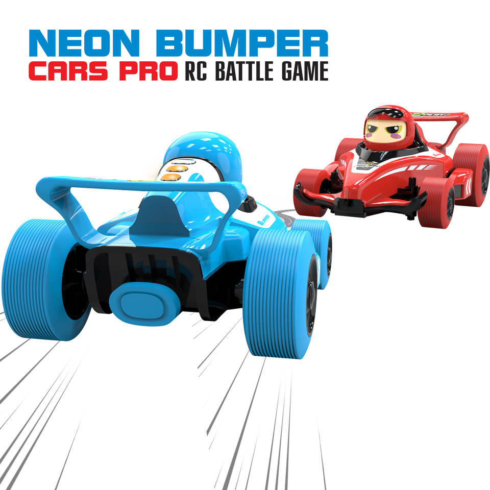 Gear2Play Neon Bumper Cars Pro RC Battle Game