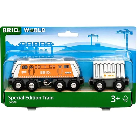 BRIO Große Frachtlok mit Waggon (Special Edition 2022)