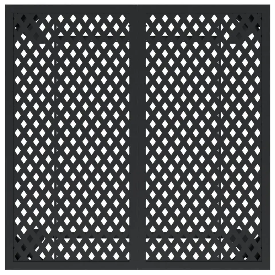 vidaXL - Tuintafel - Antraciet - Staal - 80 x 80 x 72 cm