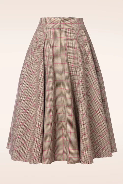 Banned Retro Check Please swing rok in roze