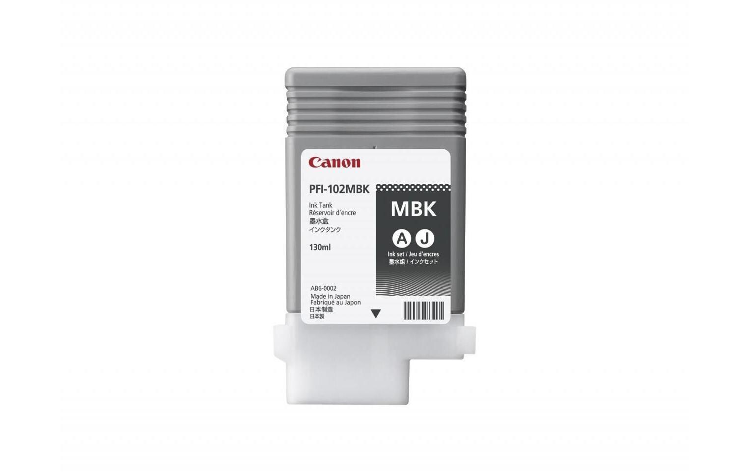 Tinte PFI-102MBK / 0894B001 Matte BlackMattschwarz, 130 ml