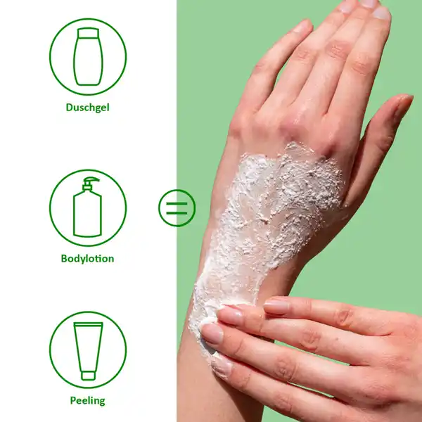 3in1 Dusch-Fluff Limette mit Meersalzpeeling