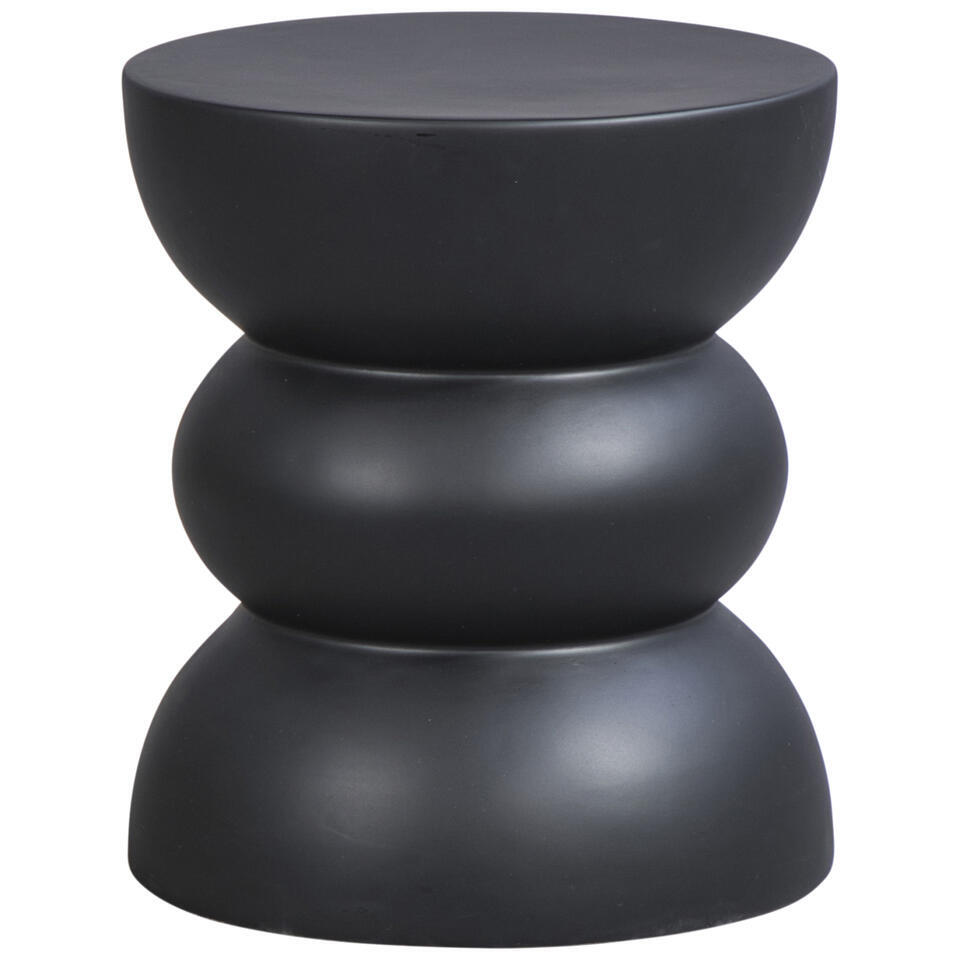 Bijzettafel Lugo - zwart - 44xØ38 cm