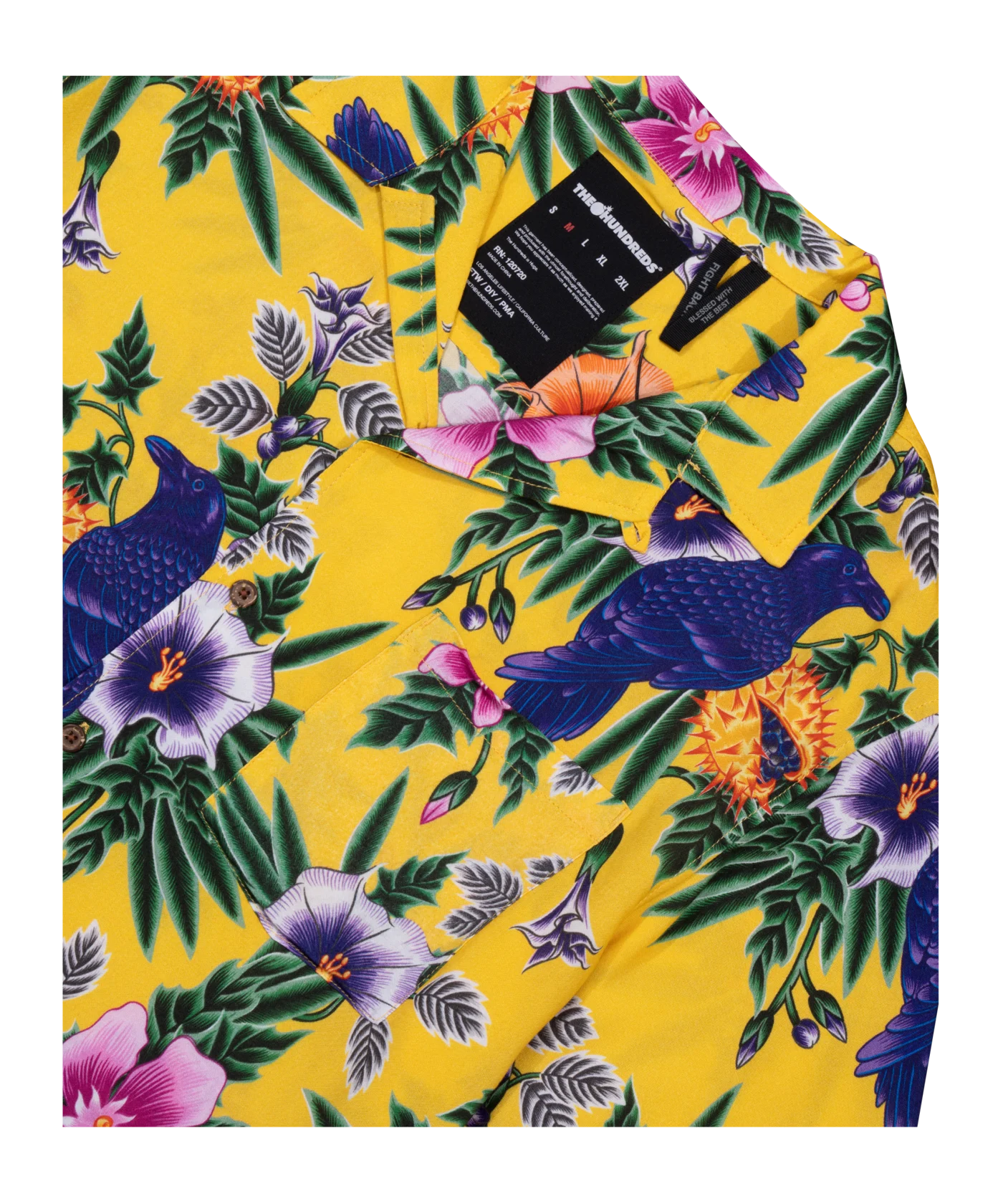 The Hundreds Raven Woven Hemd Gelb