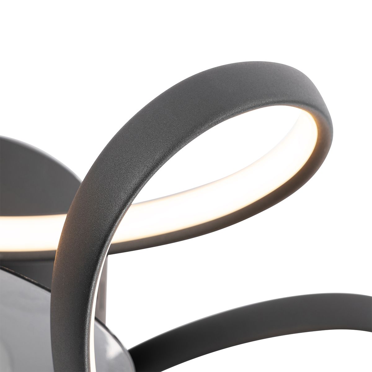 Plafondventilator zwart 55cm incl. LED dimbaar met afstandsbediening - Mandy