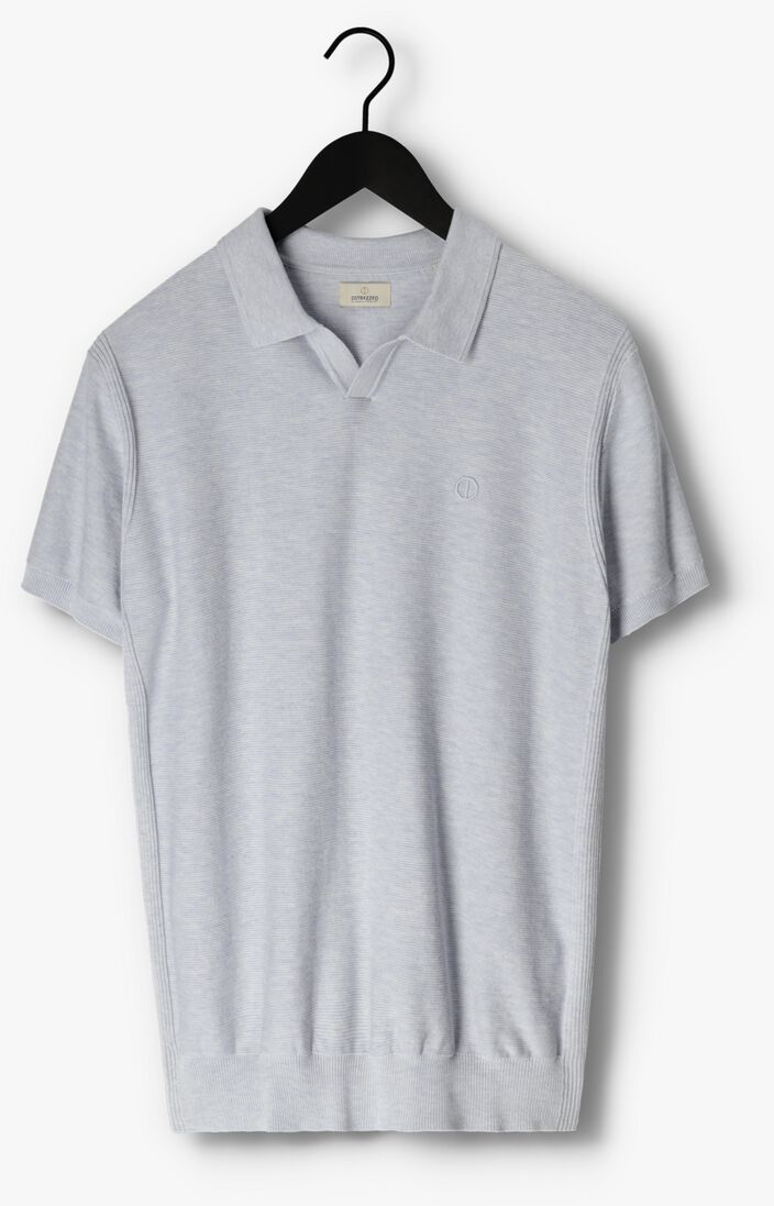 DSTREZZED blauwe dstrezzed polo polo s/s melange slub