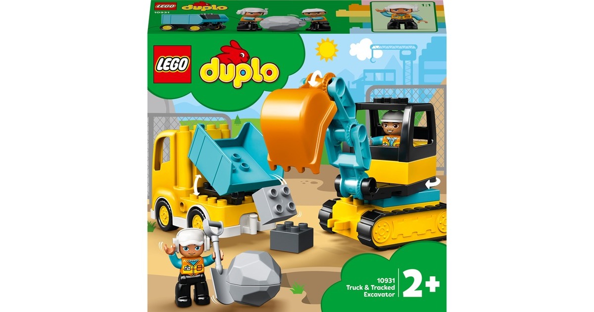 LEGODUPLO - Truck & Graafmachine met rupsbanden Constructiespeelgoed  (10931)