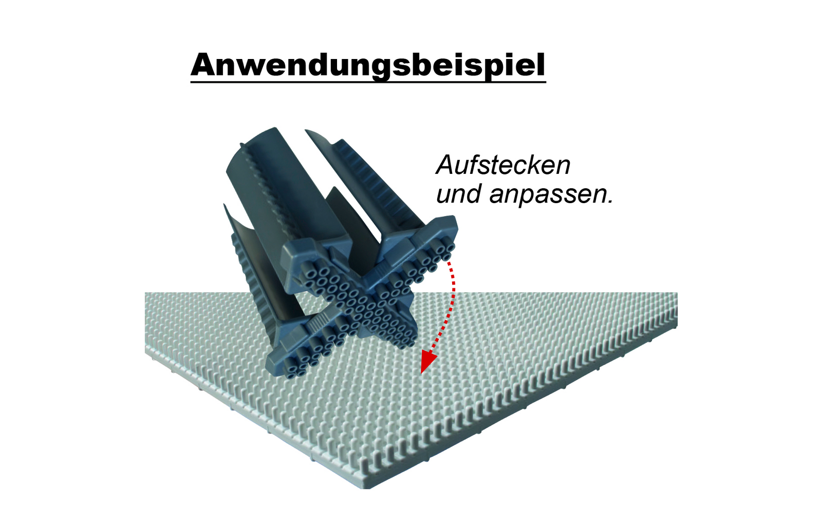 Purvario Flaschen & Glashalter FLEXXI 100 für die Noppenplatte