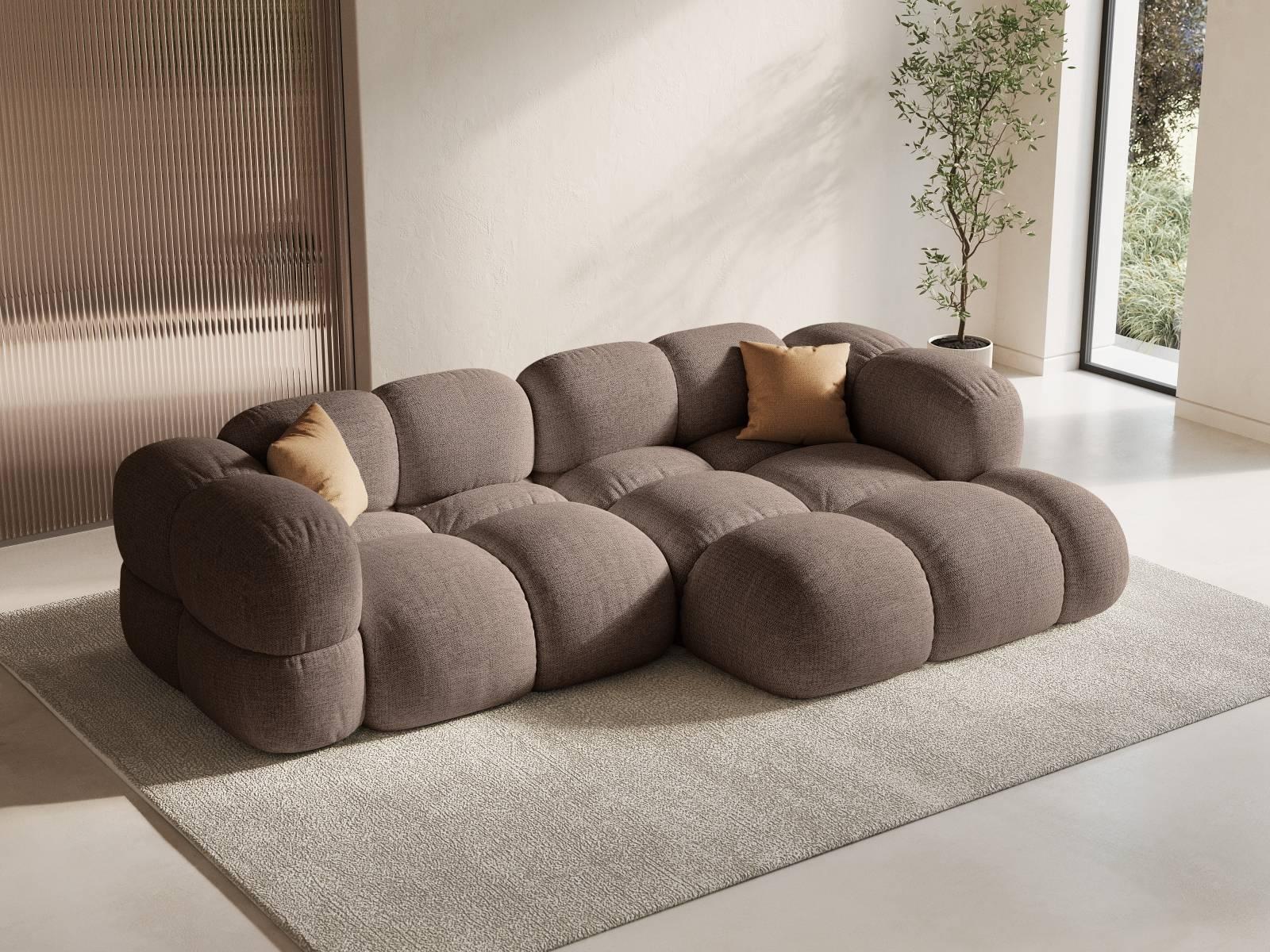 Cosmopolitan Design Loretto 2,5-zits Hoekbank Rechts - Cappuccino