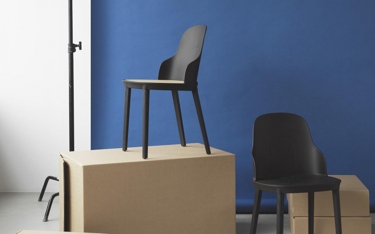 Normann Copenhagen Allez wicker stoel park green