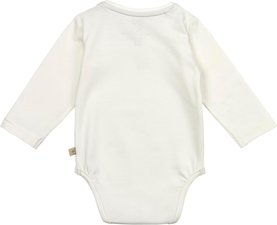 (Gr. 62) Baby Baumwoll Body Emmi Langarm Strampler Wickelbody (5692490 062908) - Ecru