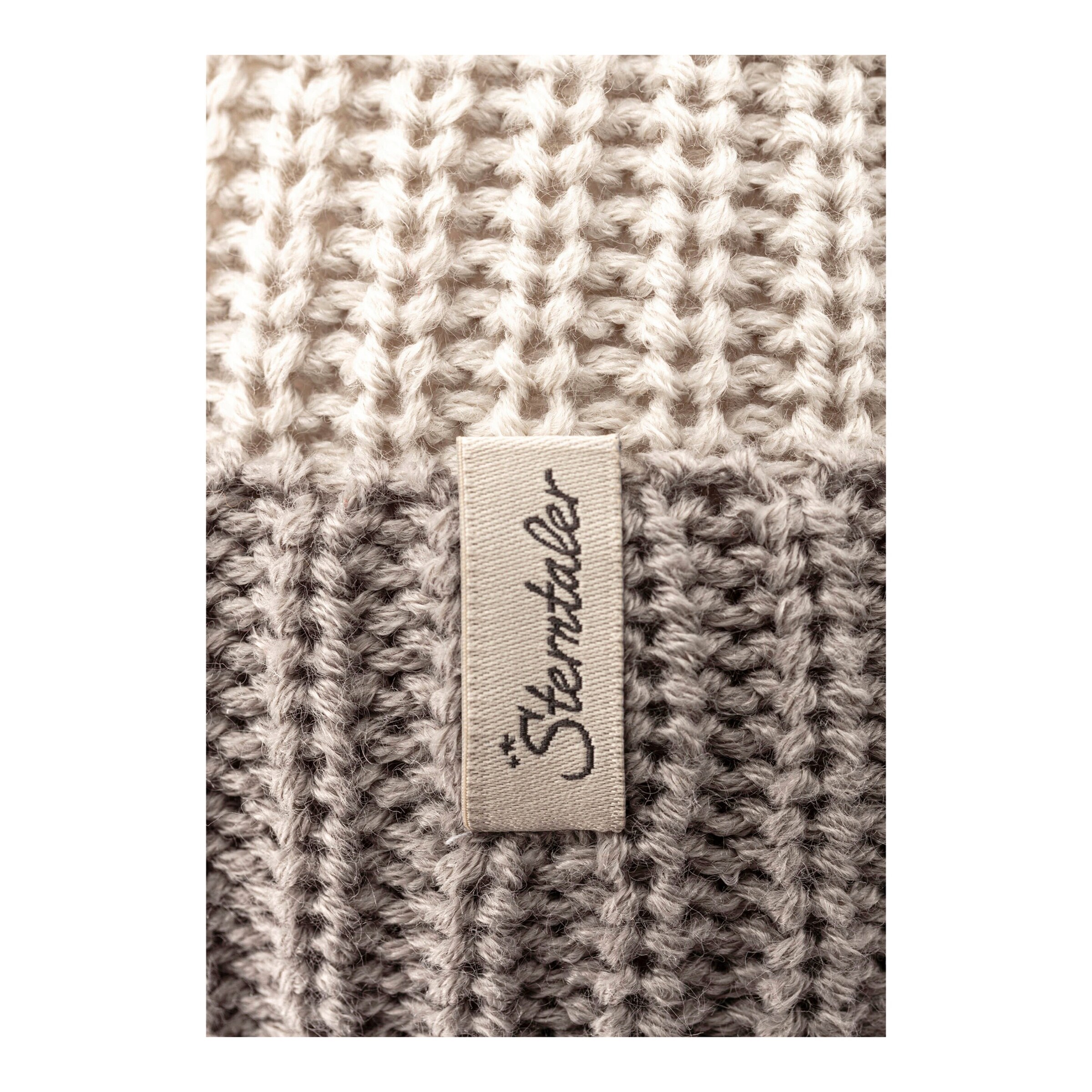 Sterntaler Winter-Strickmütze grau