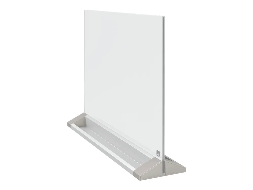 Nobo magnetisk skrivebords whiteboard med glasoverflade 585x447 mm Brilliant hvid