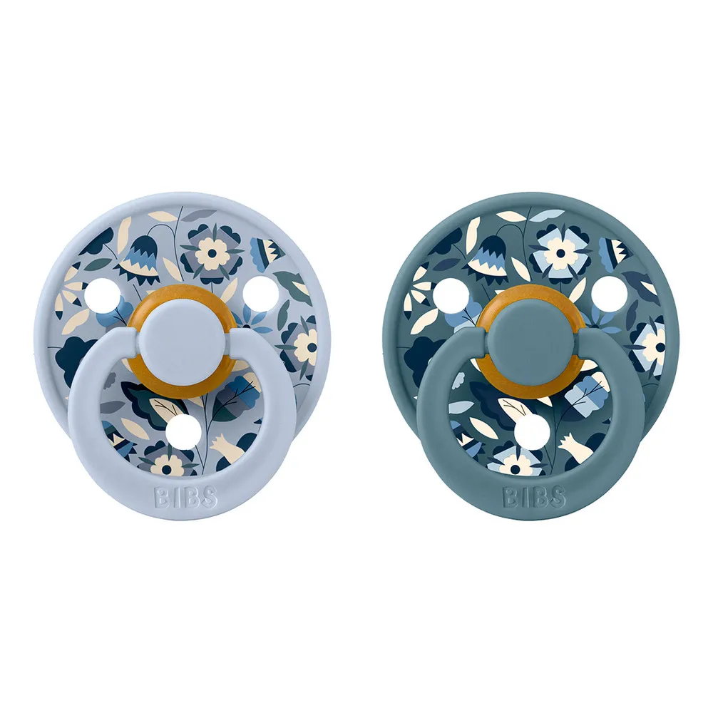 BIBS x Liberty Colour Latex Rund Bobo - Dusty Blue Mix