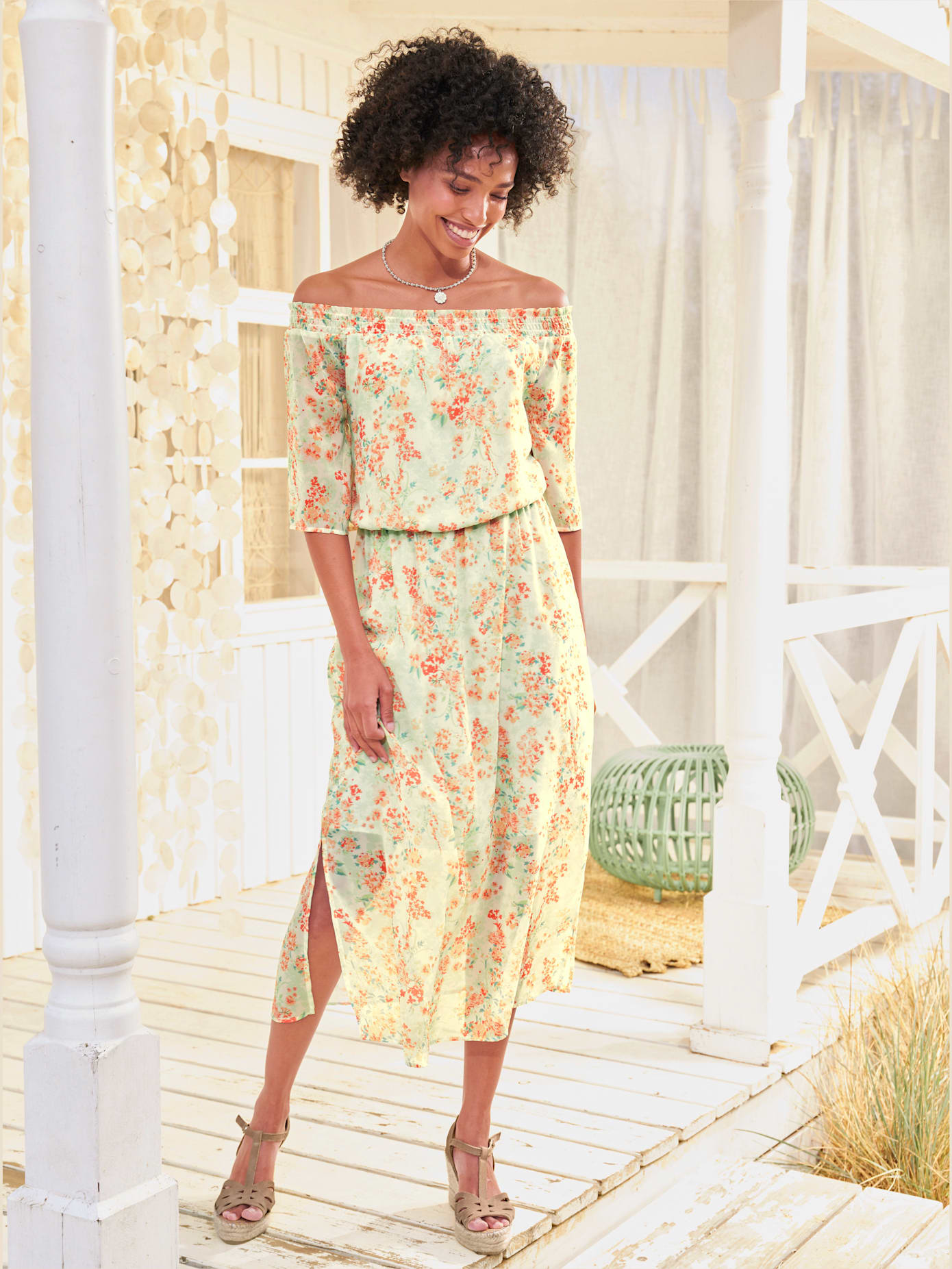 Robe imprimée qualité tissée