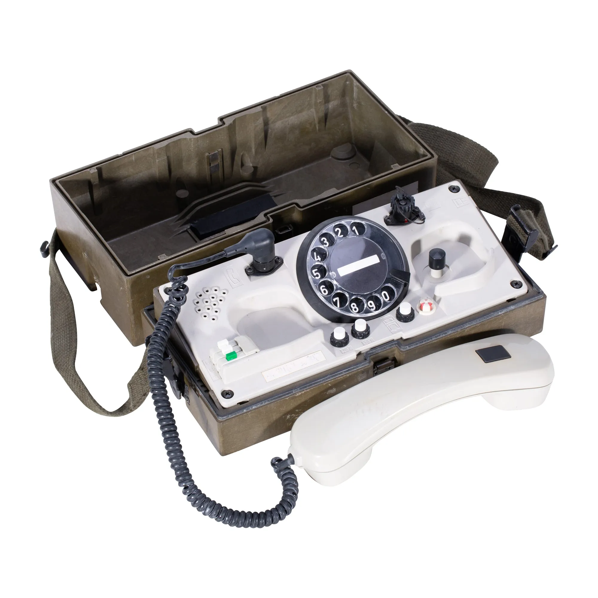 Bundeswehr Original -  BW Feldtelefon Krone WF im Koffer gebraucht