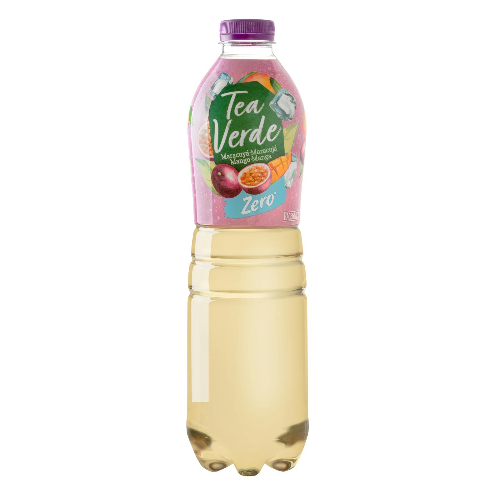 Boisson gazeuse au thé vert et aux fruits de la passion Hacendado Zero