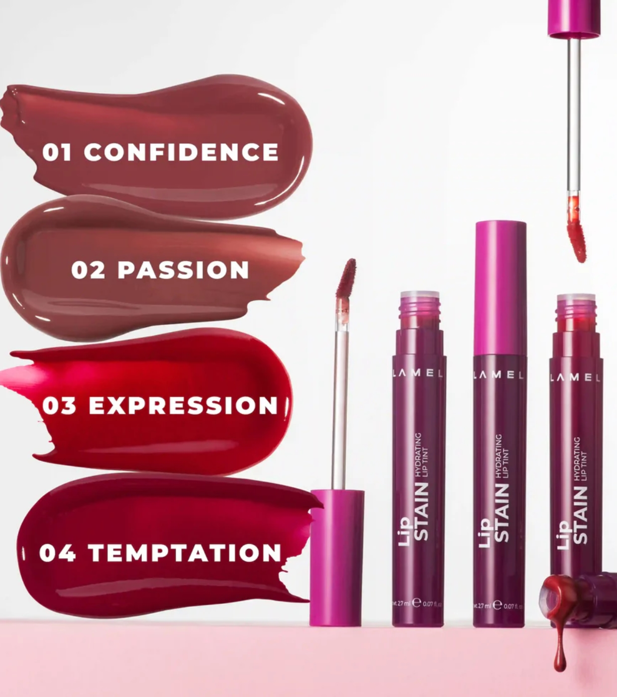 Lamel - Lip Tint Lip Stain - 03: Expression