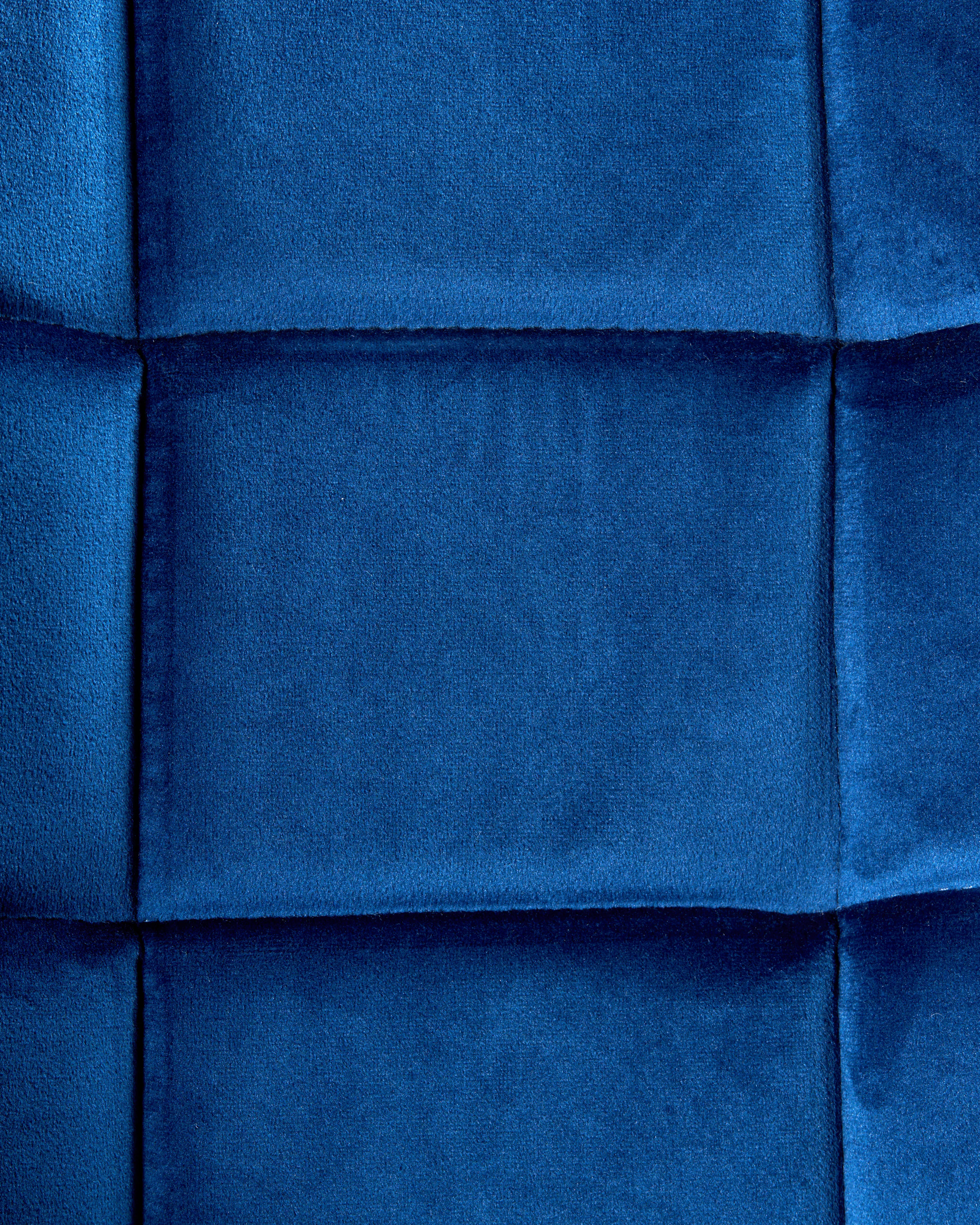 Bureaustoel LABELLE Fluweel Marineblauw