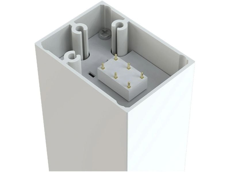 Contini Bürostehleuchte dimmbar 30W, 7500 lm, 6000K – Silbe Büro-Stehlampe»