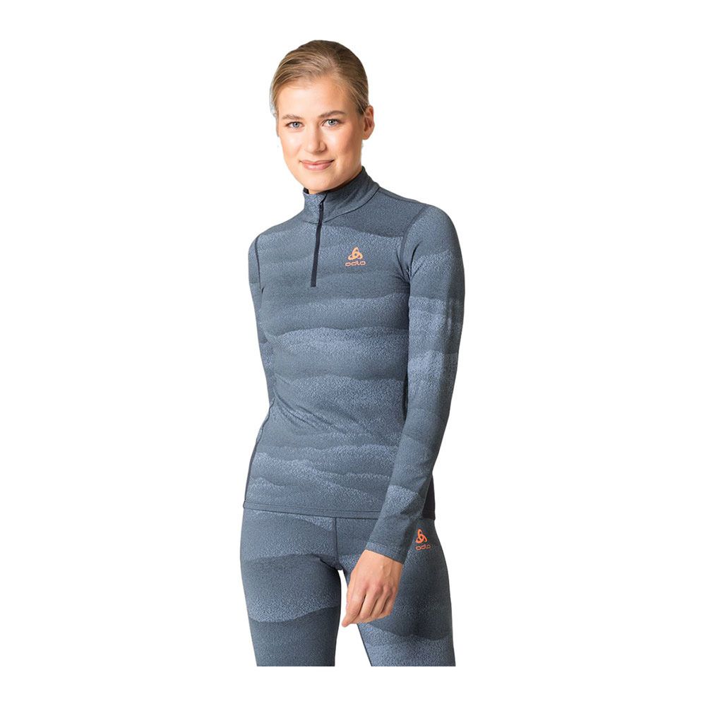 Odlo WHISTLER ECO - Sous-couche Femme folkstone gray/india ink