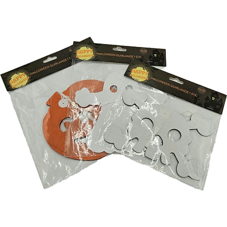 Halloween guirlander - flere varianter - assorteret
