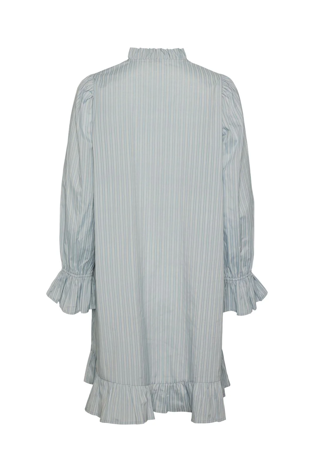 Pieces Pcassra Ls Short Dress 4598988 blue bell bright white
