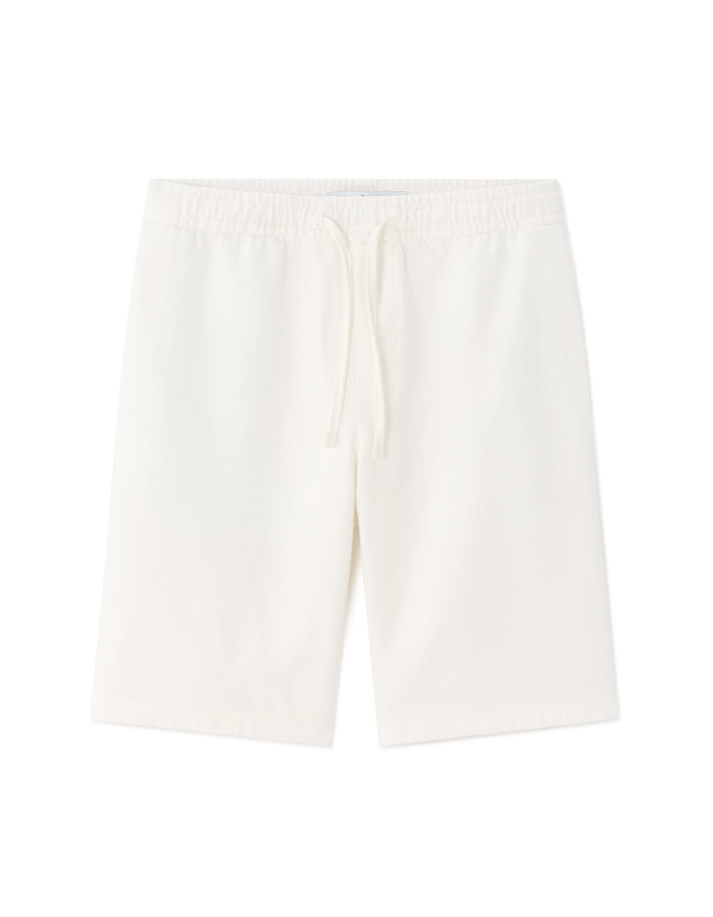 Bermuda texturé 100% coton - blanc