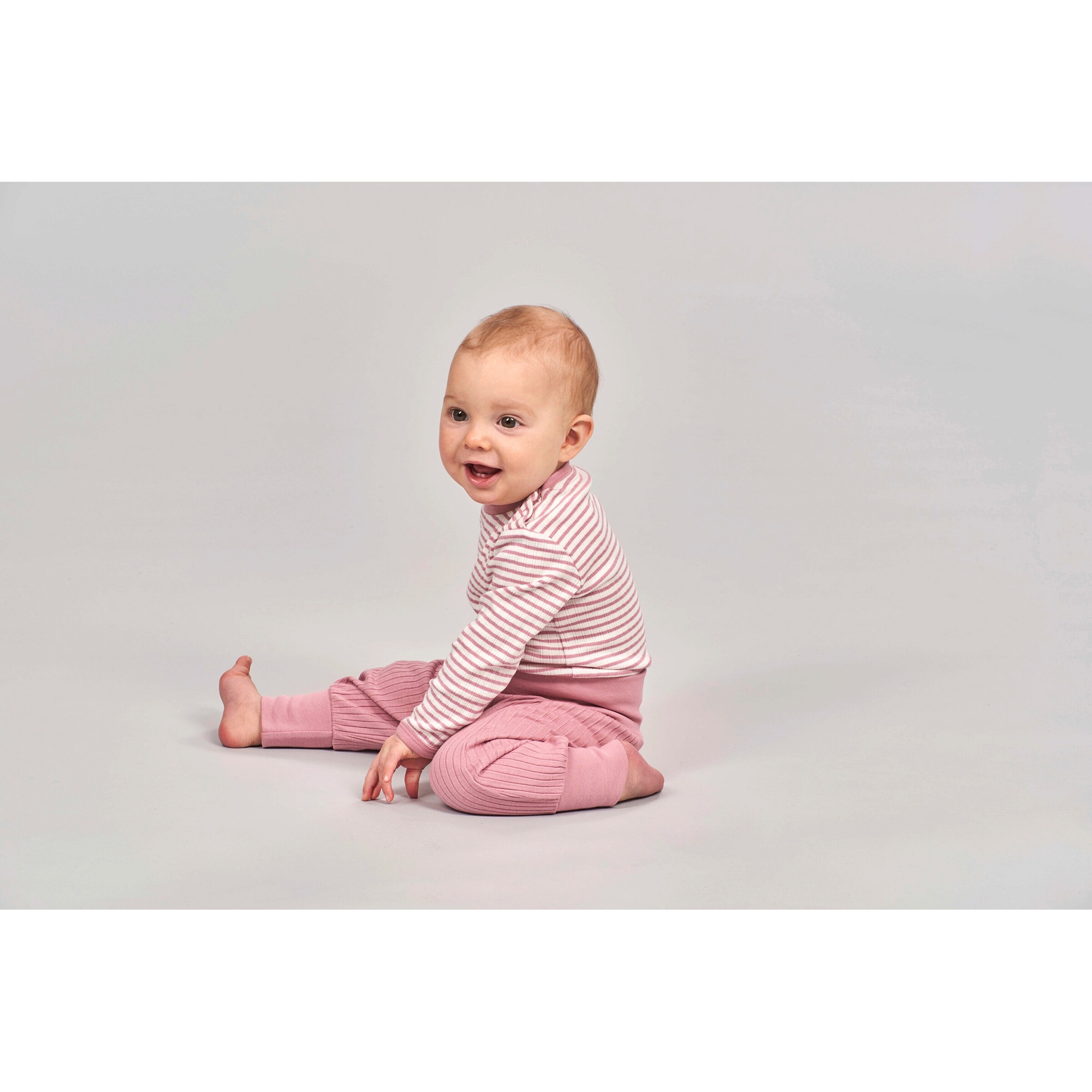 Sense Organics Jogginghose Rippqualität rosa