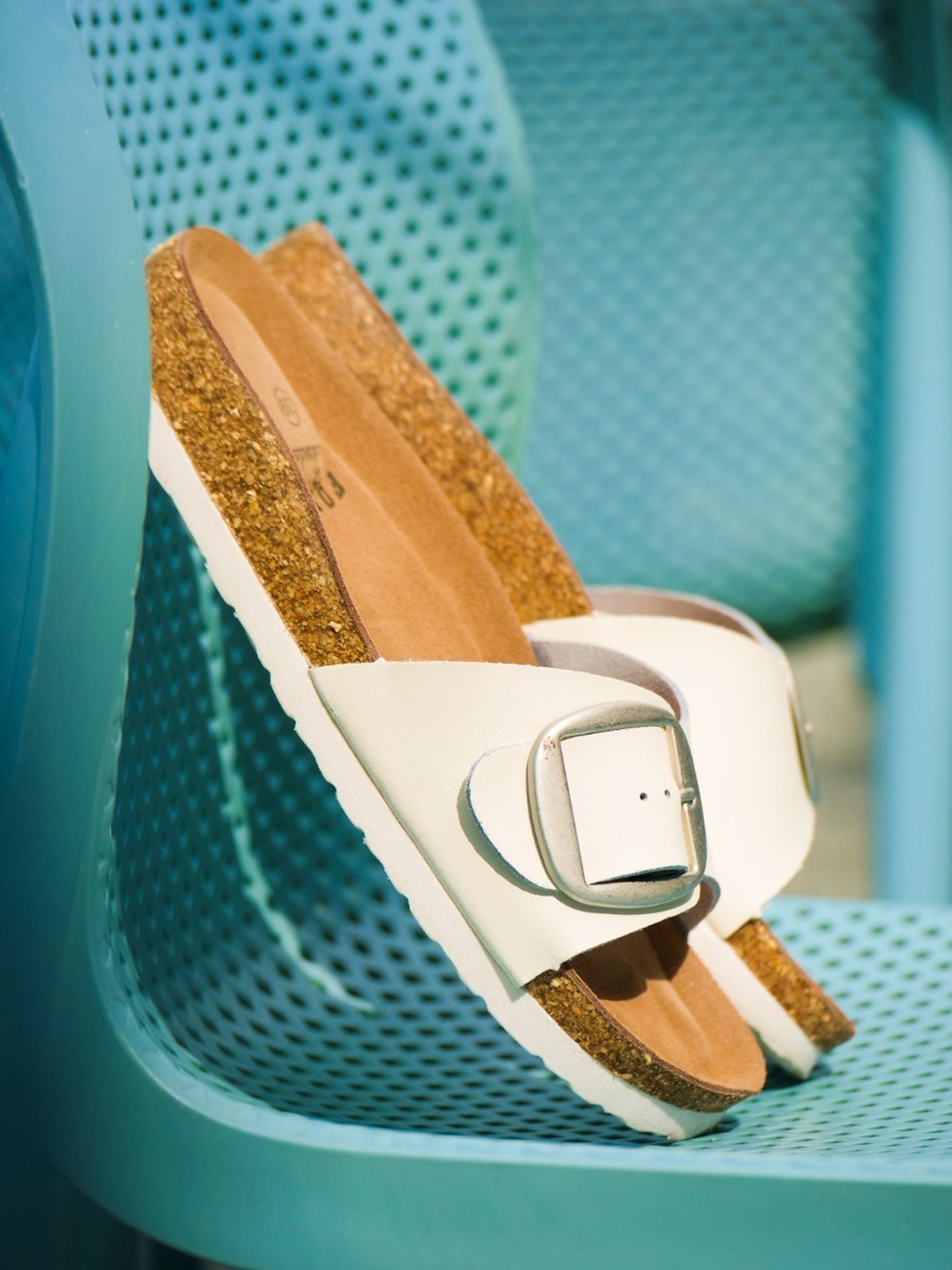 Compta Leather Cork Sandals