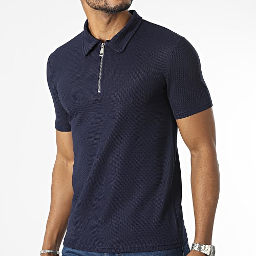 Polo Manches Courtes Bleu Marine