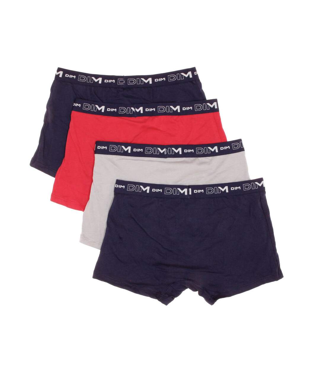 X4 Boxers Noir/Gris/Rouge Homme DIM D6596
