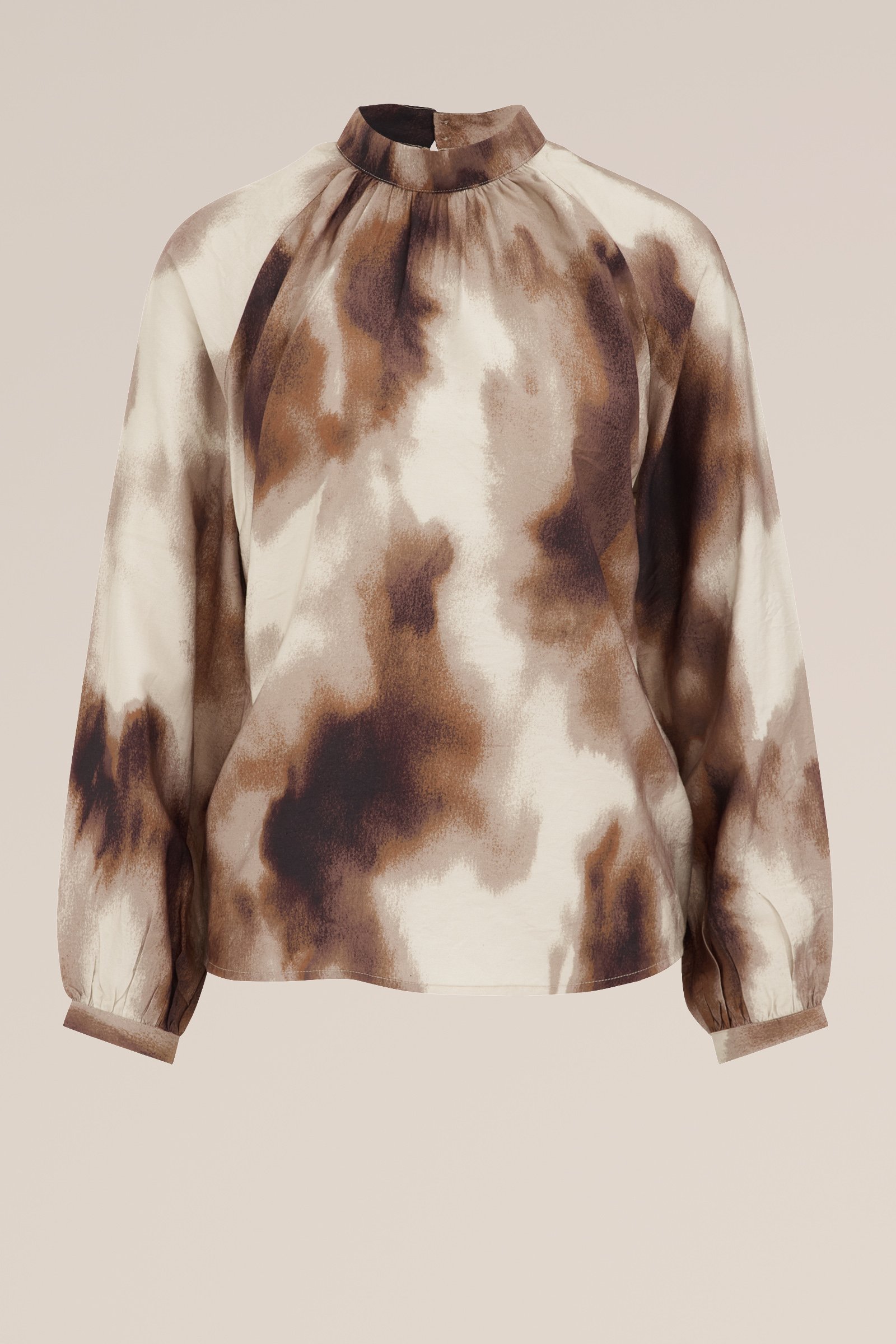 blouse met dessin WE Fashion Beige
