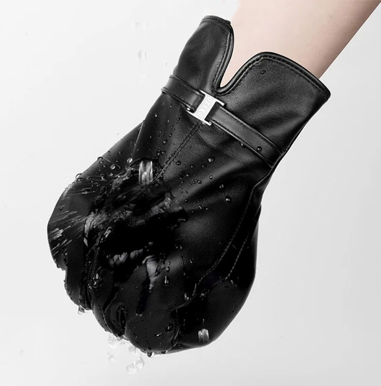 (1 Paar) Gr. S Damen Echtleder Handschuhe Kapazitive Touchscreen Handschuhe für Smartphone / Tablet - Schwarz