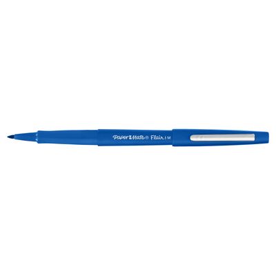 Paper Mate Flair Original - Pack de 12 feutres fins - pointe moyenne - bleu