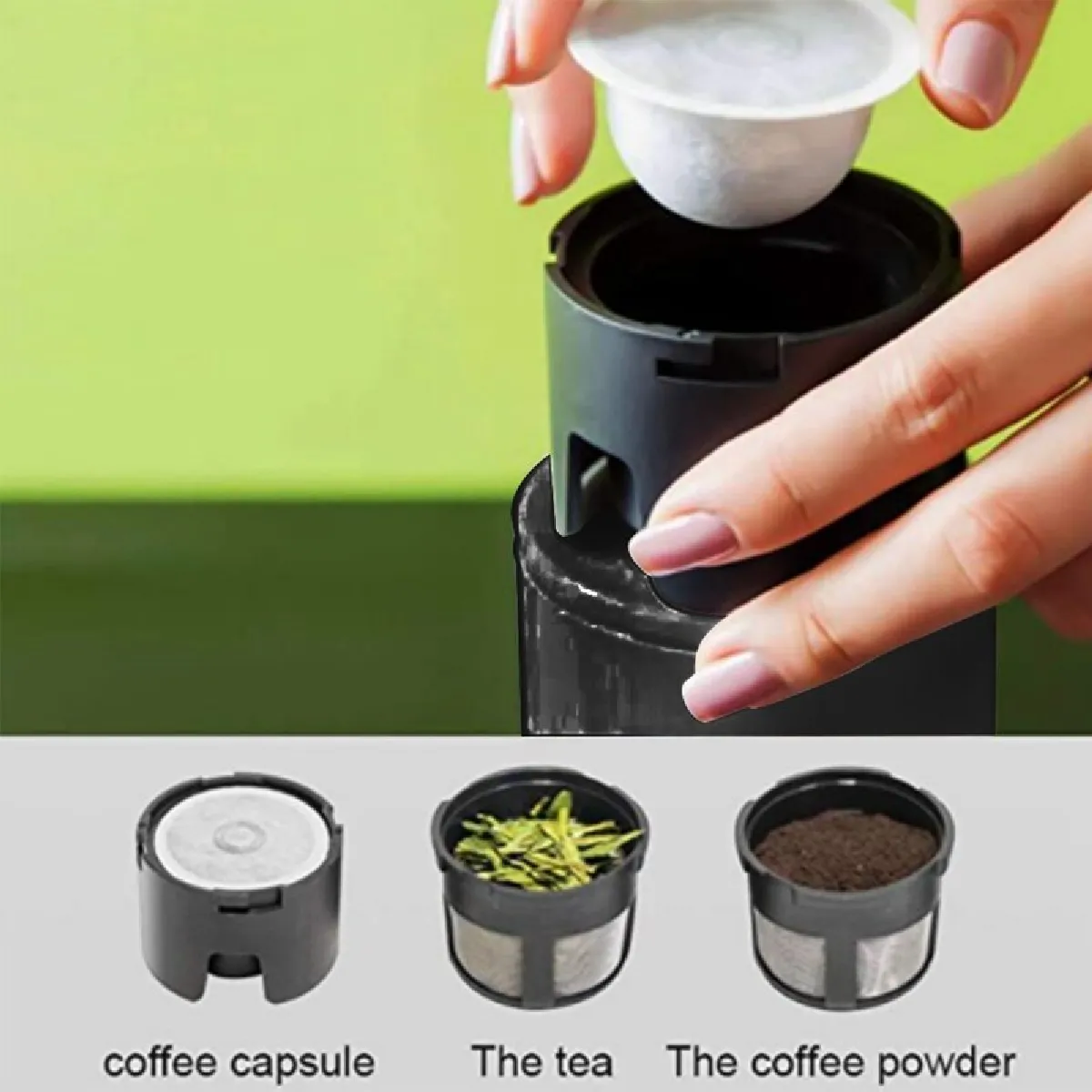Cafetière à capsules Universal - Noir